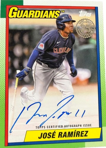 2025 Topps Series 1 - Jose Ramirez #90AU-JRA