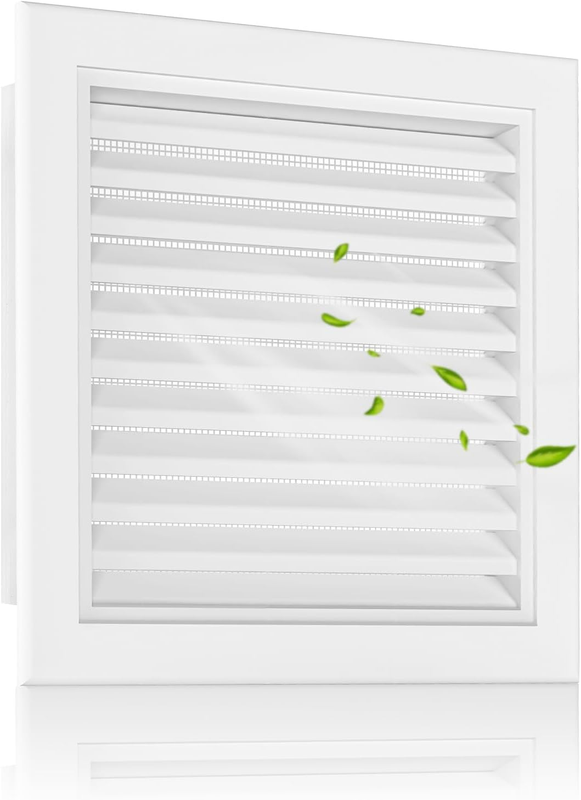 12" X 12" Gable Vent - Premium Aluminum, Sturdy & Stylish Shed Vents with Screen