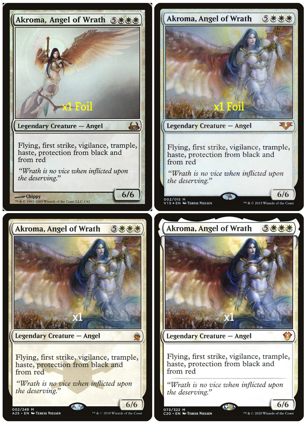 MTG DDC V15 M25 C20 Akroma, Angel of Wrath MINT (SELECT) | eBay