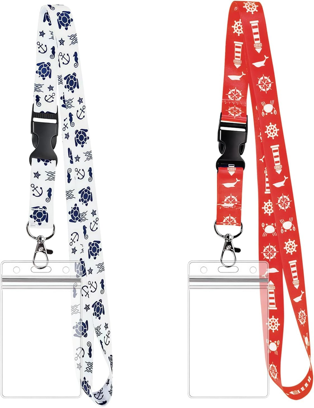 2 Pack Cruise Lanyard, Cruise Lanyards for Ship Cards with Detachable Card Holde