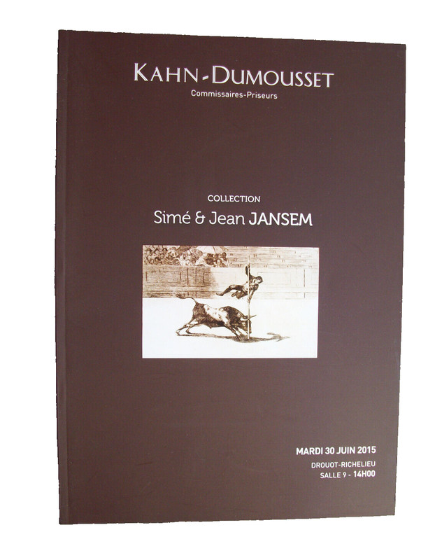 Sime & Jean Jansem / Catalogue De Vente  Khan-Dumousset / Drouot / Juin 2015