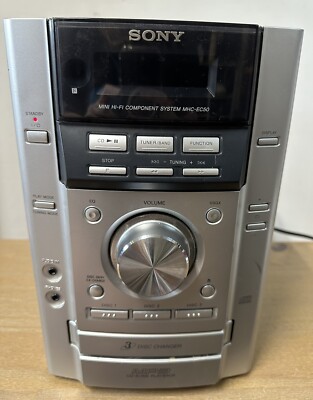 Sony Compact Disc Receiver MP3 CD-R/RW PLAYBACK 3 Disc Changer Cassette HCD-EC50