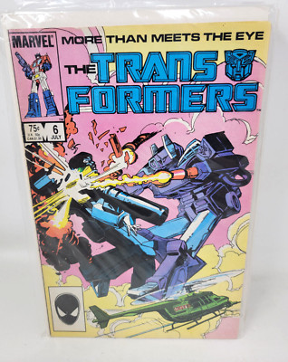 TRANSFORMERS (1984) #6 1985 Marvel 8.5 Alan Kupperberg Cover Art