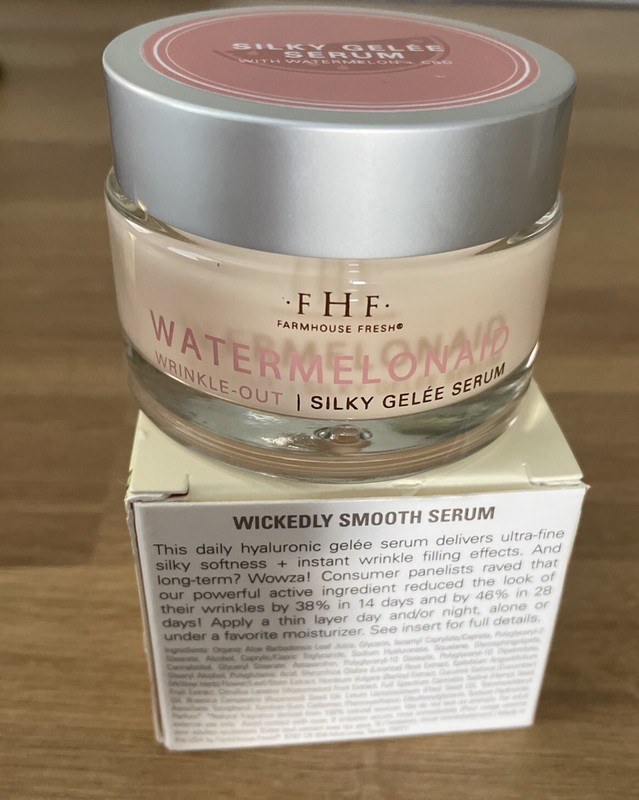 Farmhouse Fresh Watermelonaid Wrinkle-out Silky Gelee Serum Skincare 1.7oz