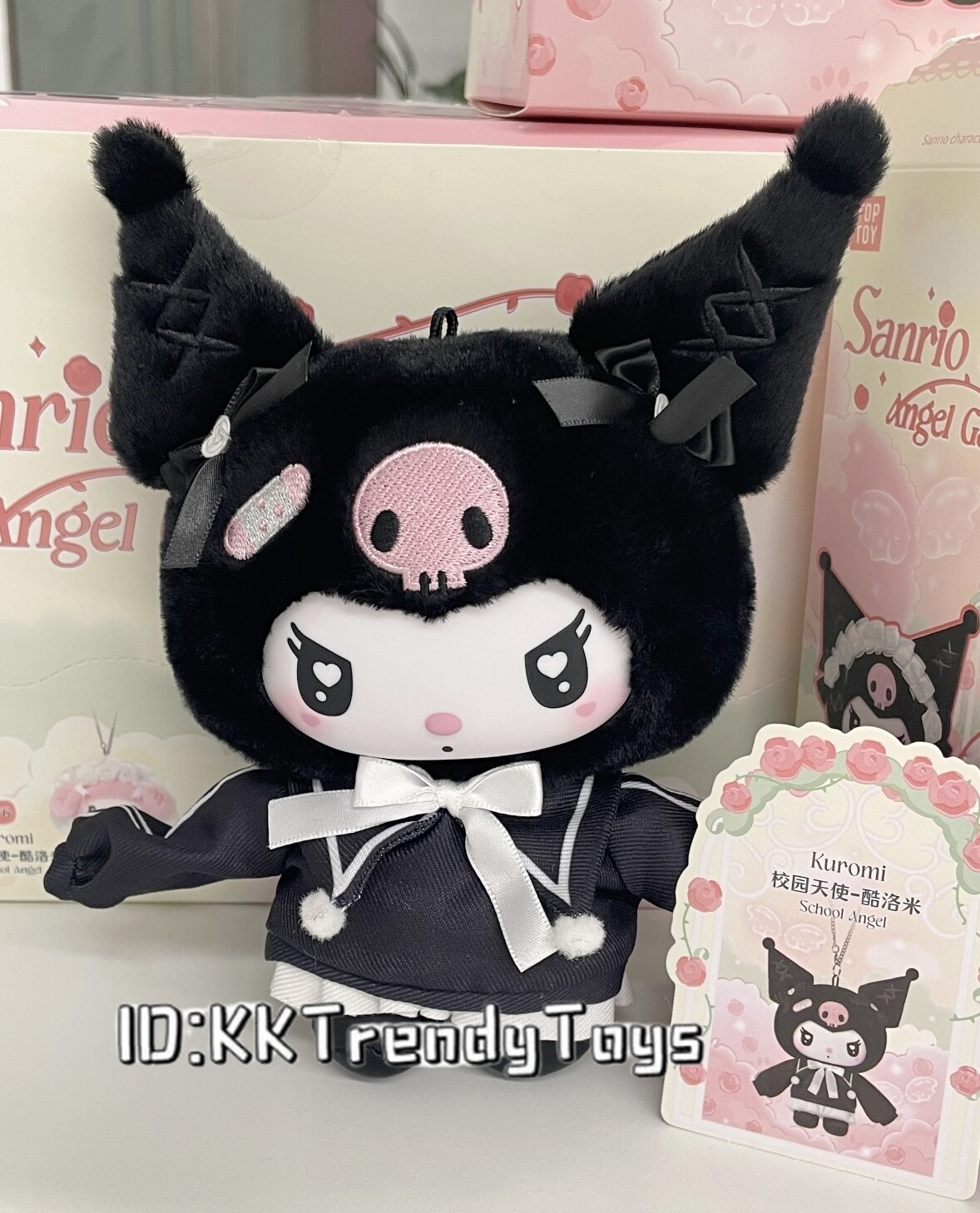 kuromi　ベル2枚 Sanrio Kuromi PC Cushion Plush Doll Premium Bandai 2 Way New