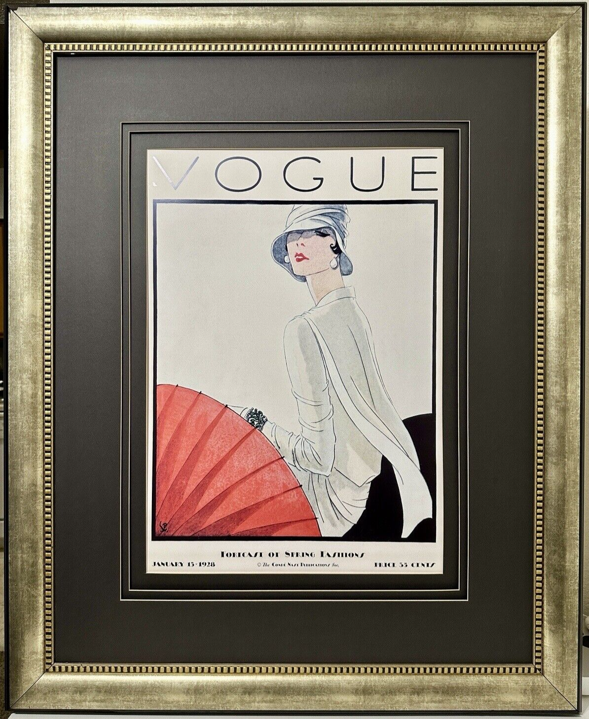 その他 Paris VOGUE covers Paragon Picture Gallery Vintage Vogue Cover Jan. 15 1928 by