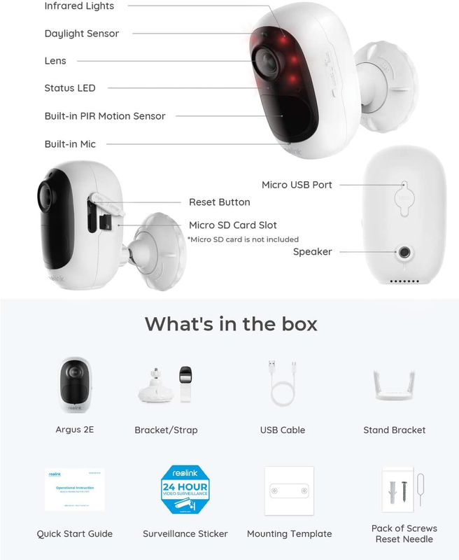 REOLINK Wireless Security Camera System Battery/Solar Powered, No Hub Needed, PI