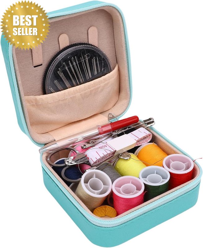 Needle and Thread Set, Basic Sewing Kit, 11 Thread Reels, 30 Assorted Needles, 1