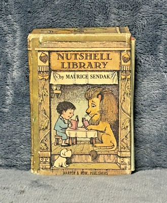 Nutshell Library by Maurice Sendak Vintage 1962 Complete w/ Dust Jackets 1st Ed