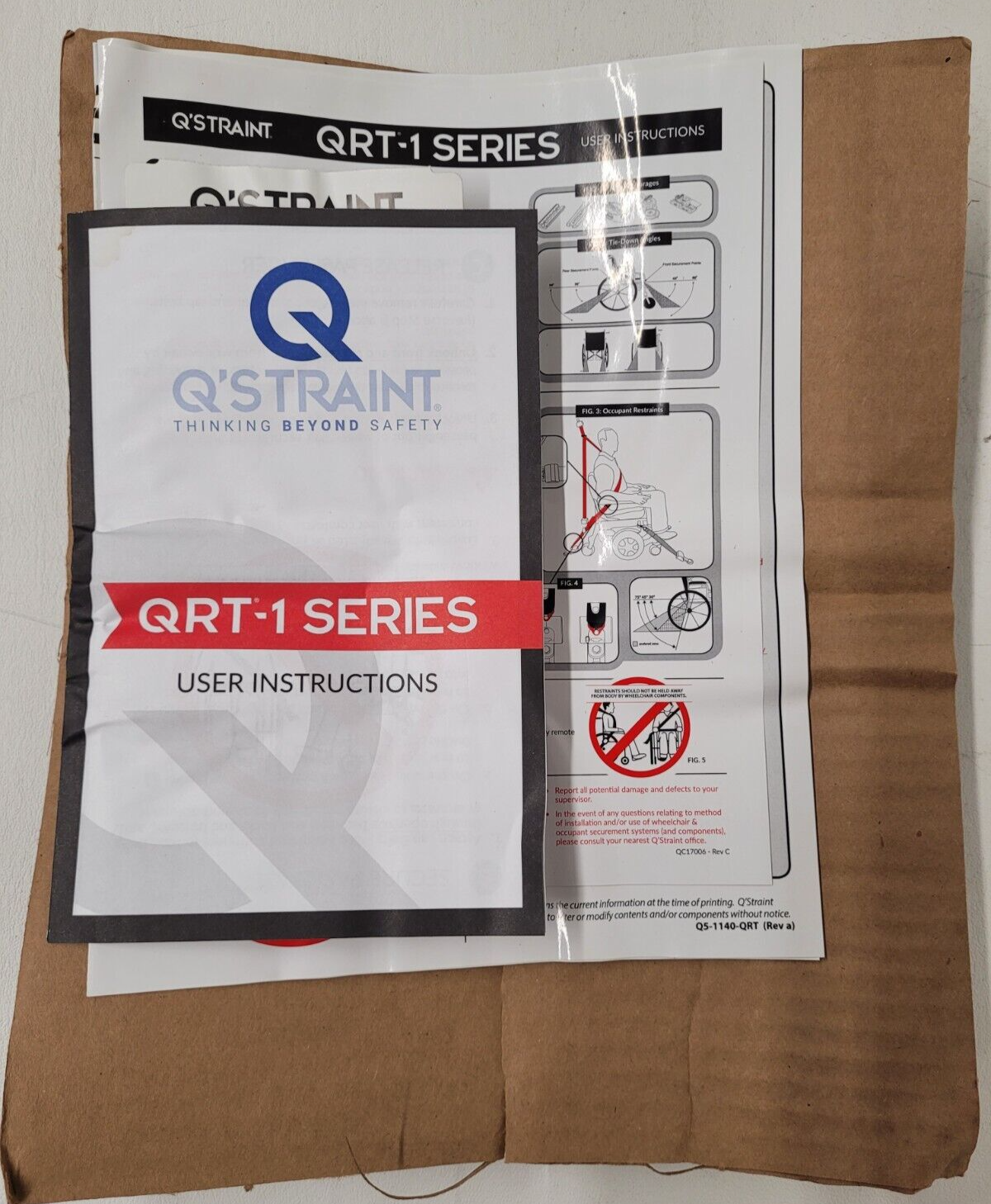 QSTRAINT Wheelchair Bus Van Retractable Lap Shoulder Belt Kit Tie Down Restraint