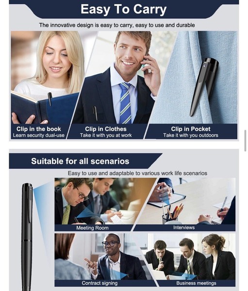 Versatile pen clip accessory for professionals on-the-go.