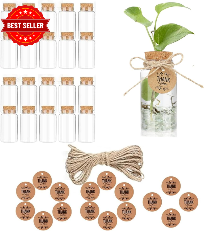 49 Piece Set Plant Clear Propagation Stations Plastic Propagation Jars Planter H