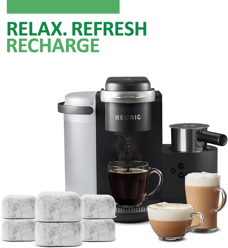 Pack of 6 Replacement Charcoal Water Filters By Housewares Solutions for Keurig