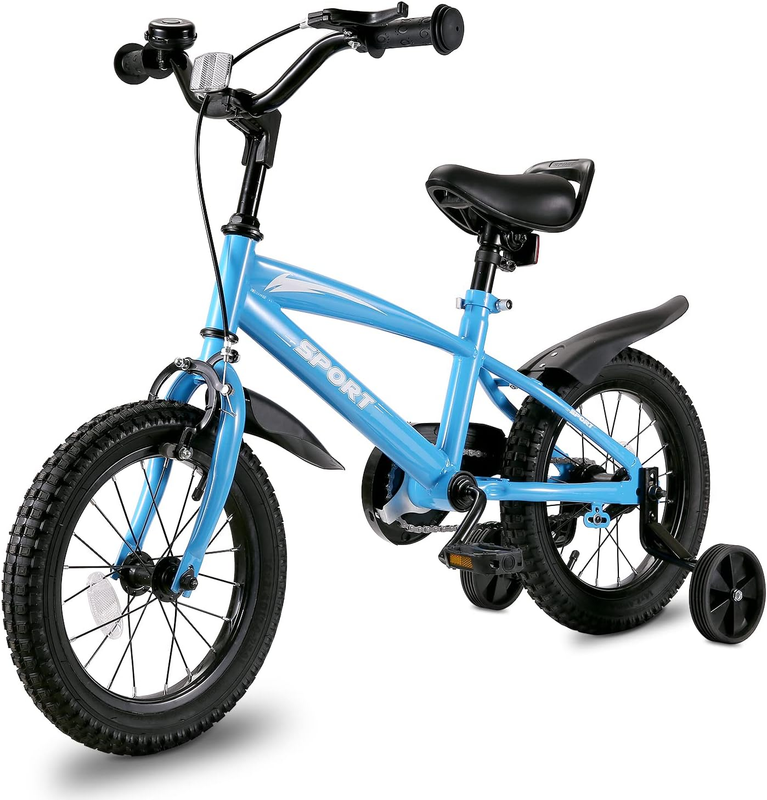 Kids Bike for Boys Girls Age 5-8 Years Old 14 Inch Kid&lsquo;S Bike with Training Whee