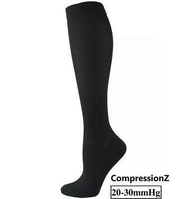 (4 Pairs) (S-3XL) Compression Socks Stockings Graduated Support Men's Women's