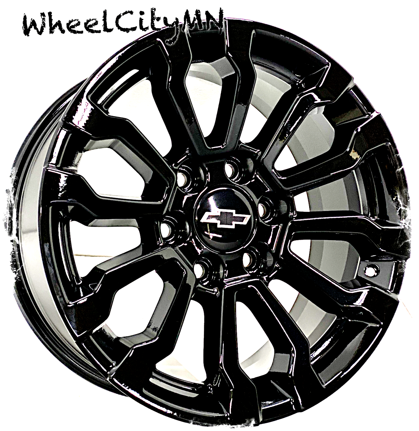18” Gloss Black OE 5909 Replica AT4 Wheels fits 2024 Chevy 18” Gloss Black OE 5909 Replica AT4 Wheels fits 2024 Chevy