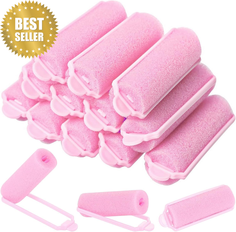 10 Pcs Foam Sponge Hair Rollers 2.4 Inch Hair Curlers to Sleep Heatless Curler H