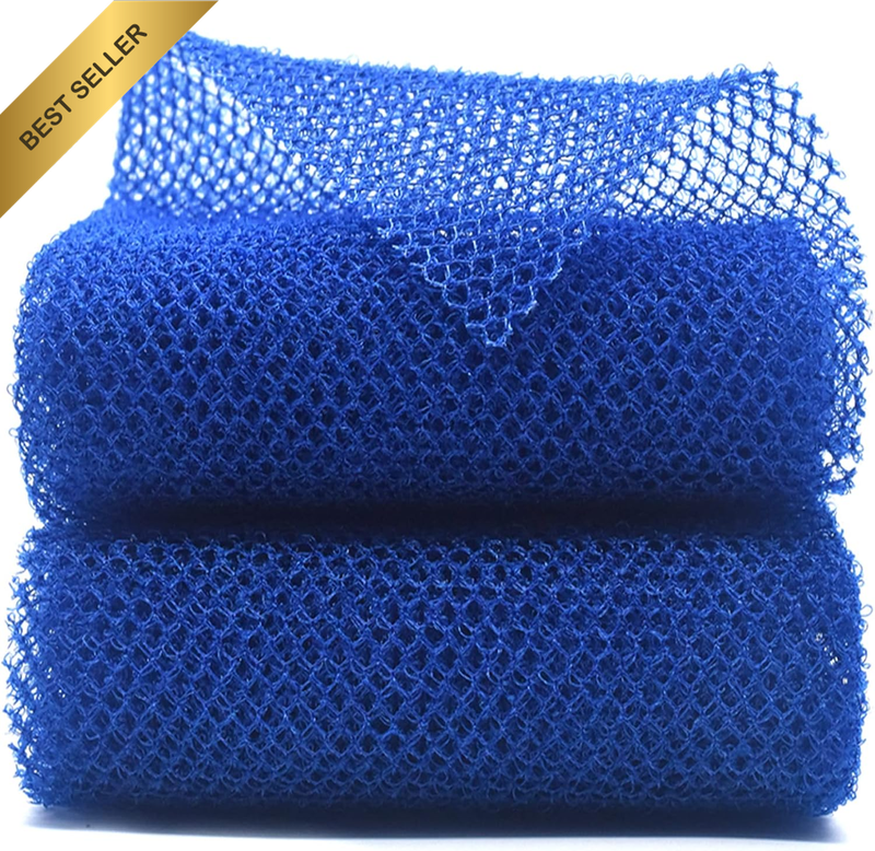2 Piece African Exfoliating Net for Body, African Net Sponge, African Wash Net,