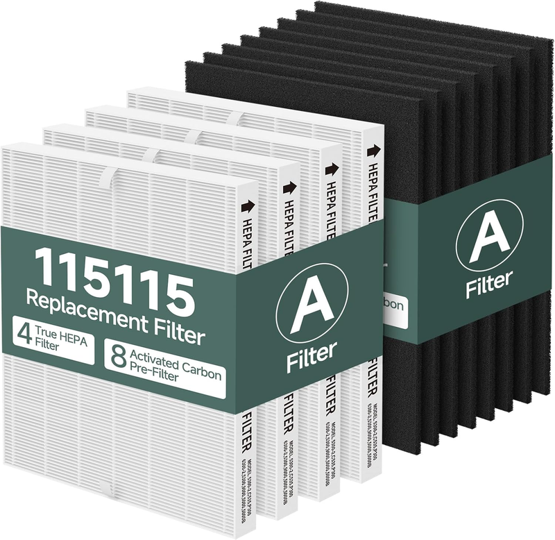 4 Pack 115115 Replacement Filter A Compatible with Winix Plasmawave C535 / 5300/