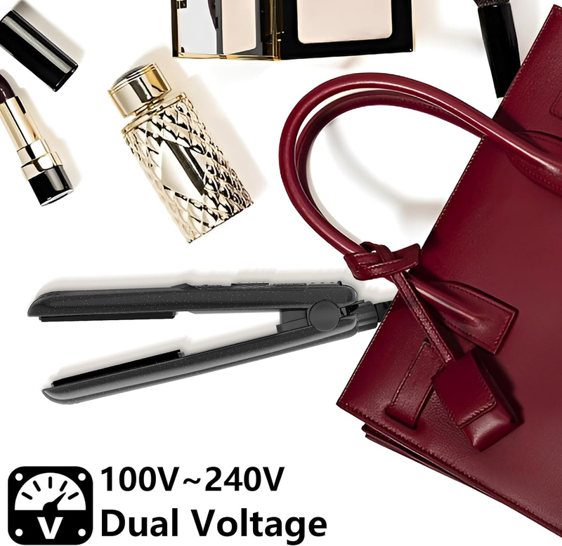Mini Flat Iron,  0.7" Ceramic Small Hair Straightener Flat Irons for Short Hair,