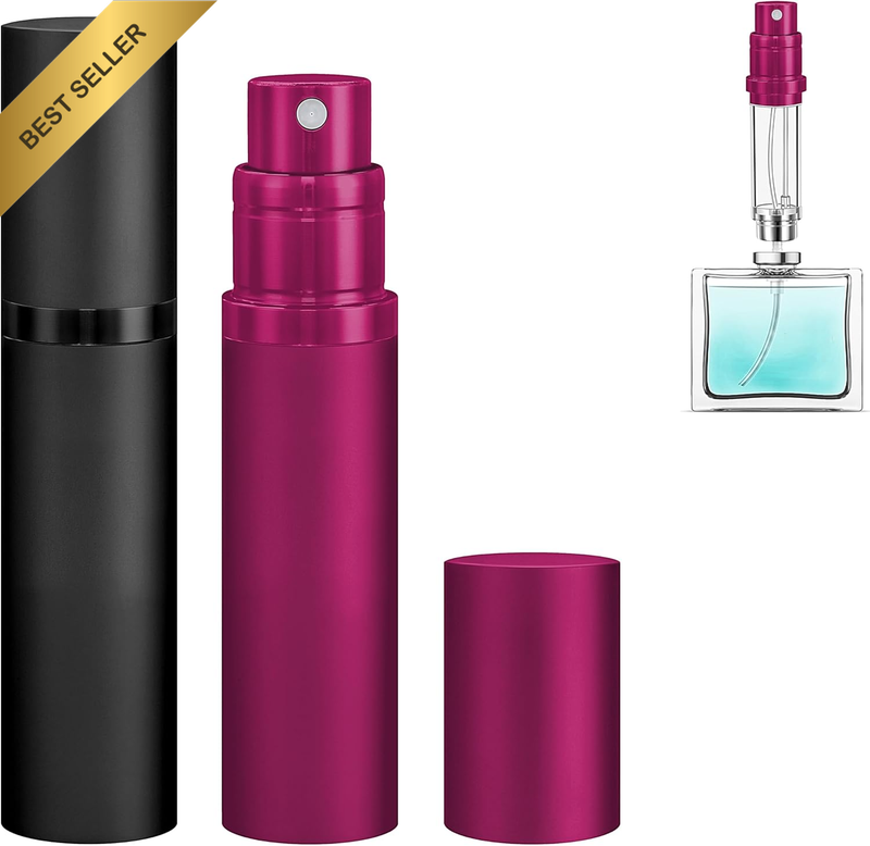 Refillable Perfume Atomiser Travel Bottle -  2-Pack 5Ml Leakproof Luxury Travel 