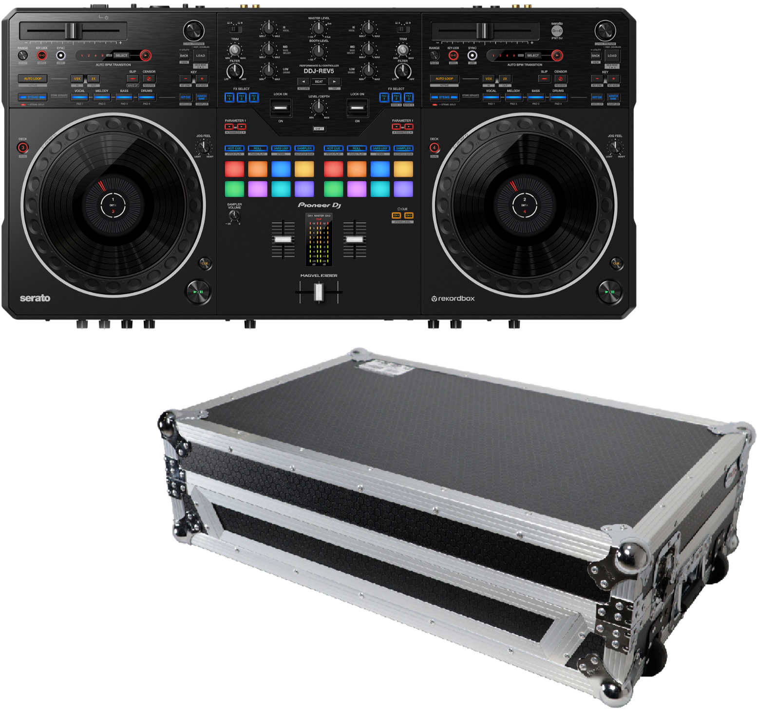 Pioneer DDJ-REV5 2-Channel DJ Controller + ProX XS-XDJRX3