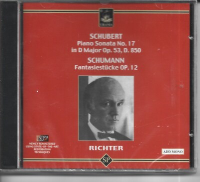 SVIATOSLAV RICHTER - RICHTER PLAYS SCHUBERT & SCHUMANN!!  NEW!!