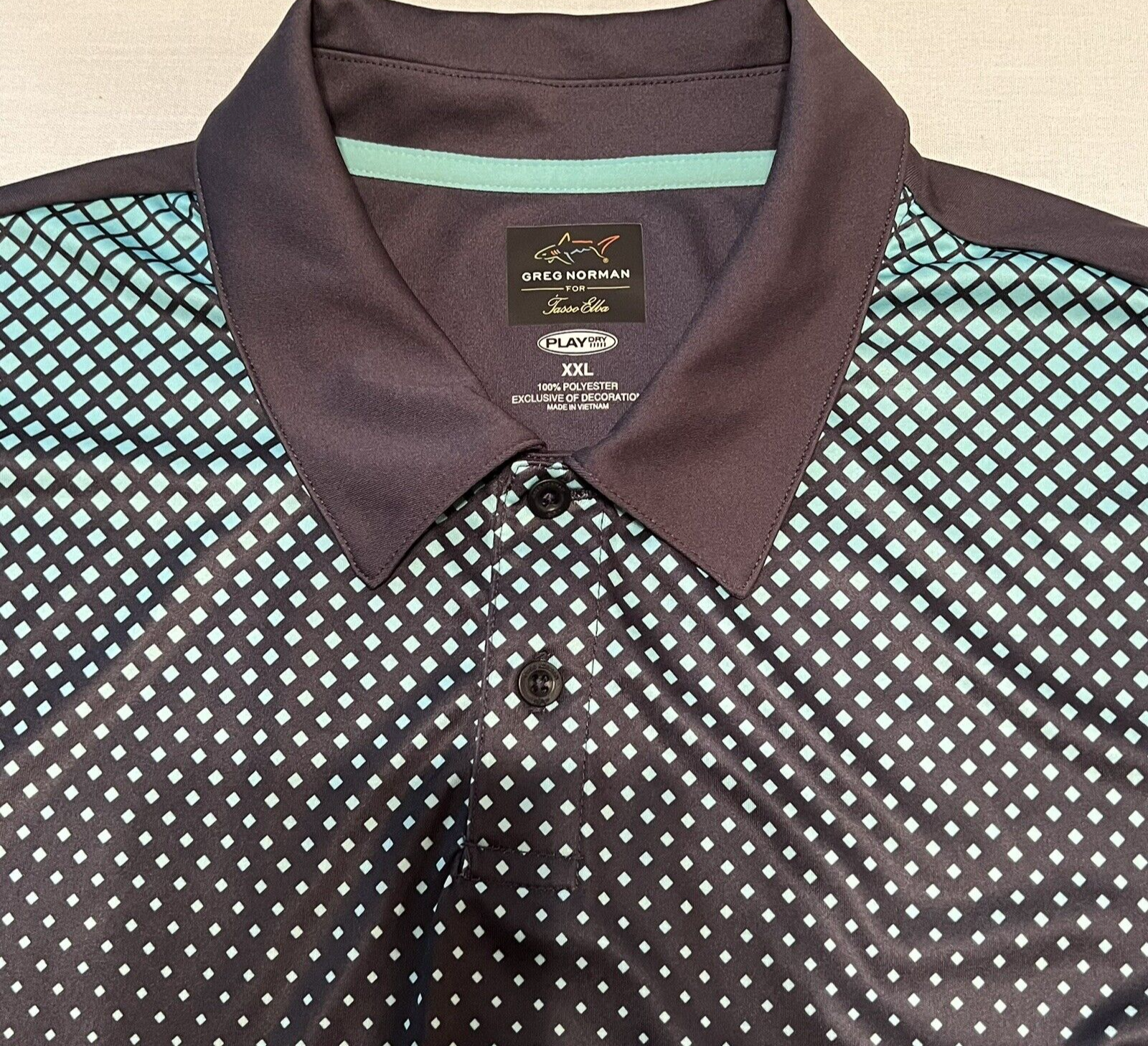 Greg Norman for Tasso Elba 2XL Men's Golf Polo Shirt Play Dry Size