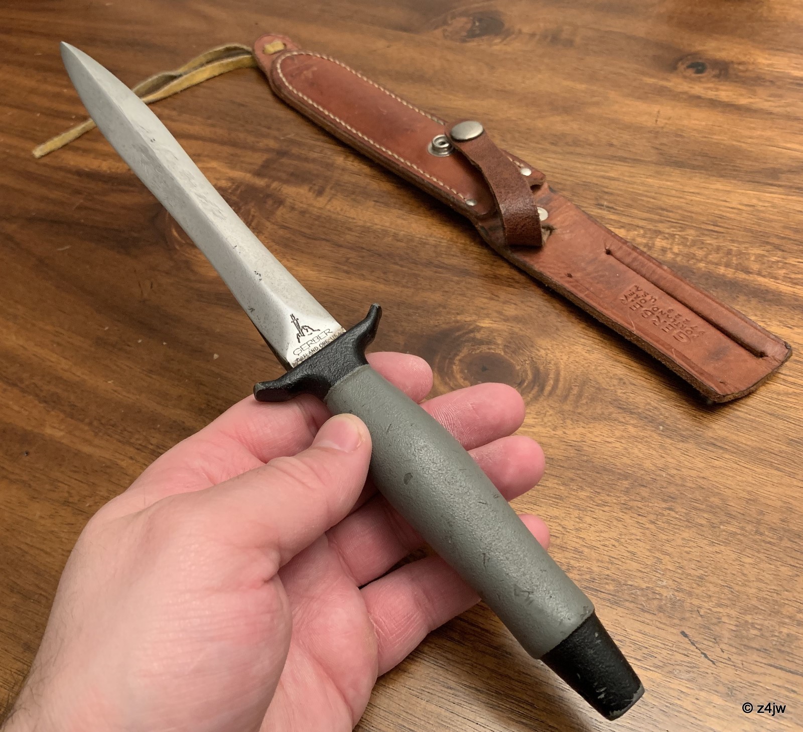 Vintage Gerber Mark II MK Combat Boot Knife w/Original Sheath Portland - Vietnam