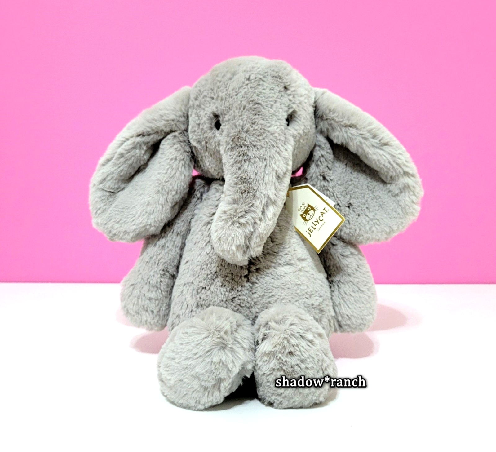 ぬいぐるみ  Original Bashful Luxe Elephant Bashful Luxe Elephant Thuddeus with Personalized Navy Jumper