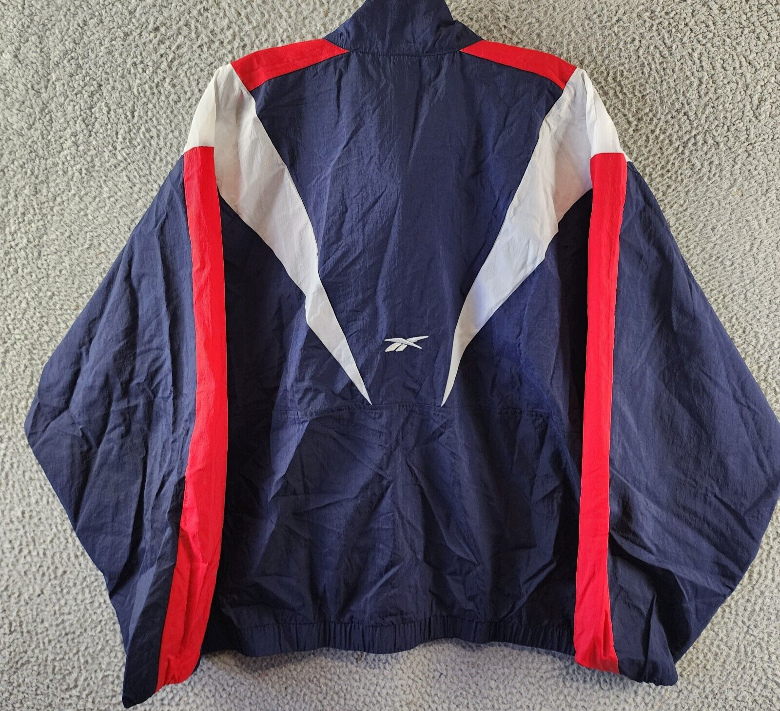 Reebok Plus Size Zip-Front Long-Sleeve Colorblocked Jacket Women's 1X 16W Navy - Picture 12 of 14