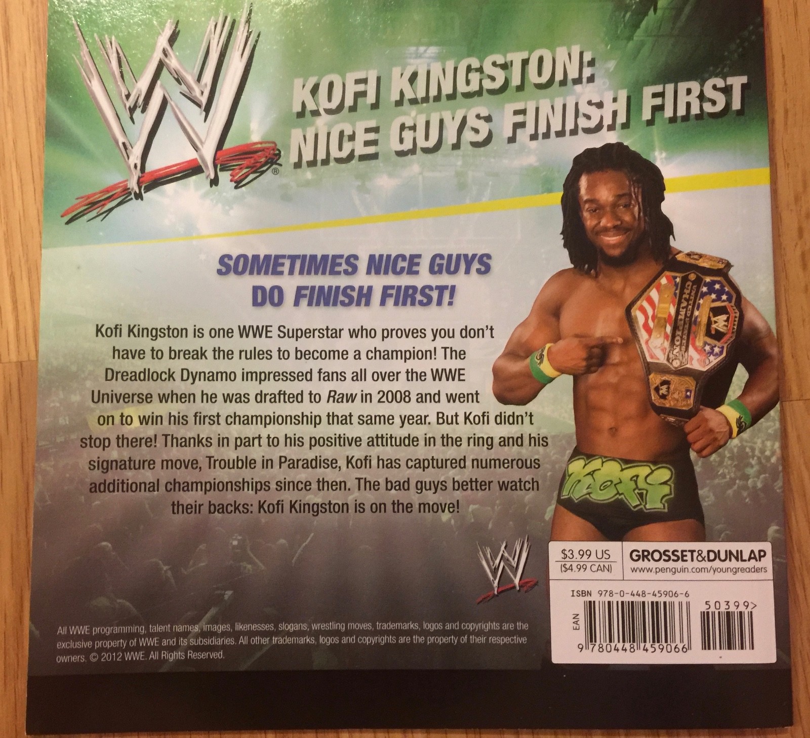 Kofi Kingston Signed Childrens Book 