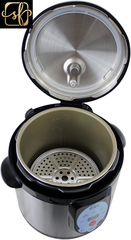 CAREY DPC-9SS Smart Electric Pressure Cooker and Canner, Stainless Steel, 9.5 Qt