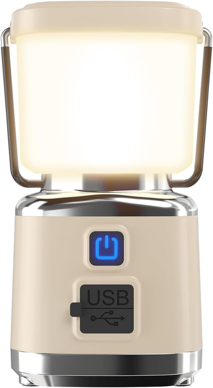 Camping Lantern Rechargeable, 3000L Dimmable 4 Modes 4 Colours