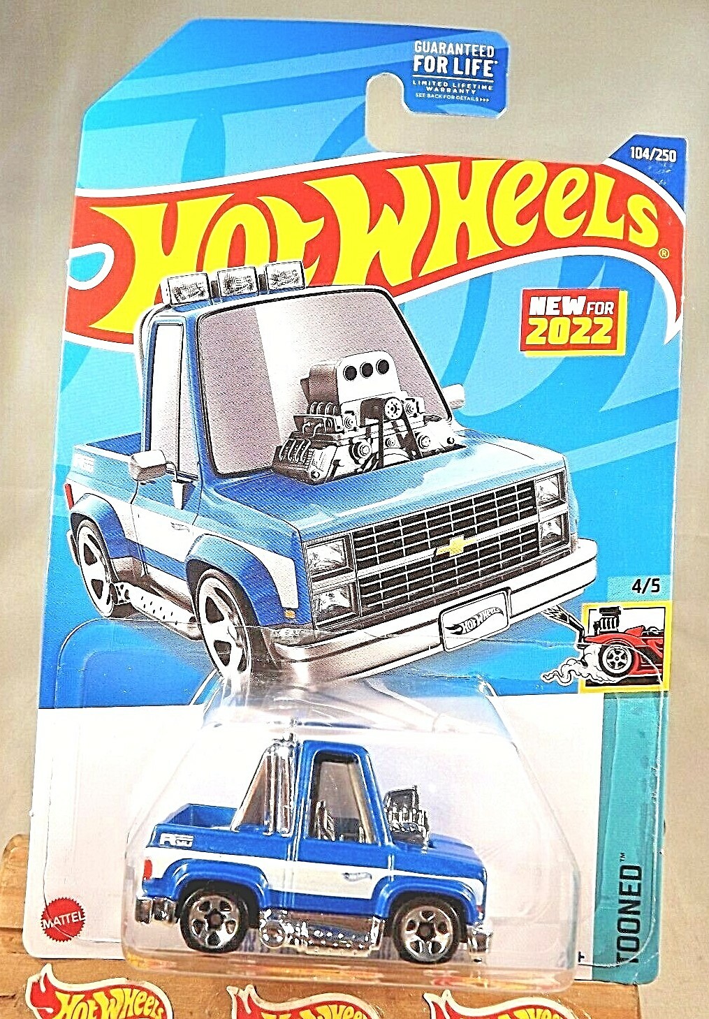 2022 Hot Wheels #104 Tooned 4/5 TOON'D '83 CHEVY SILVERADO