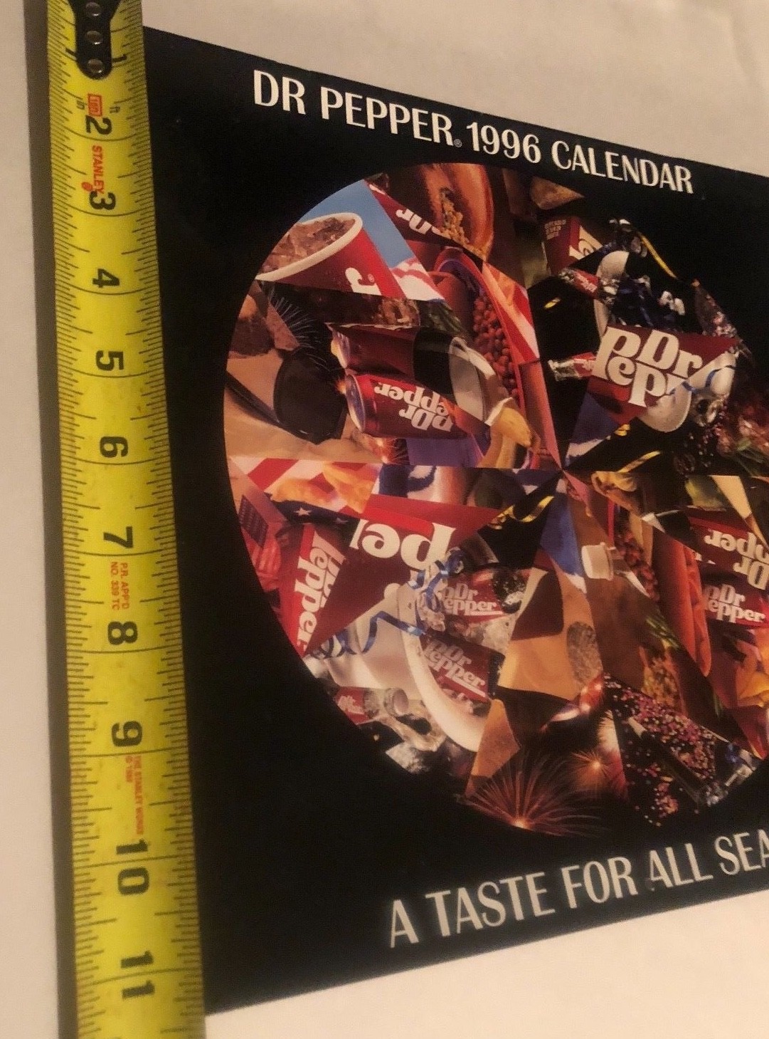 Vintage 1996 Dr. Pepper Advertising Wall Calendar *NEW Old Stock*