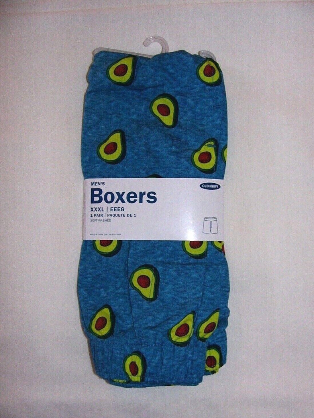 

OLD ТЕМНО-СИНИЕ МУЖСКИЕ БОКСЕРЫ ИЗ ХЛОПКА АВОКАДО НИЖНЕЕ БЕЛЬЕ БОКСЕРЫ XXXL 3XL, Teal/green multicolor
