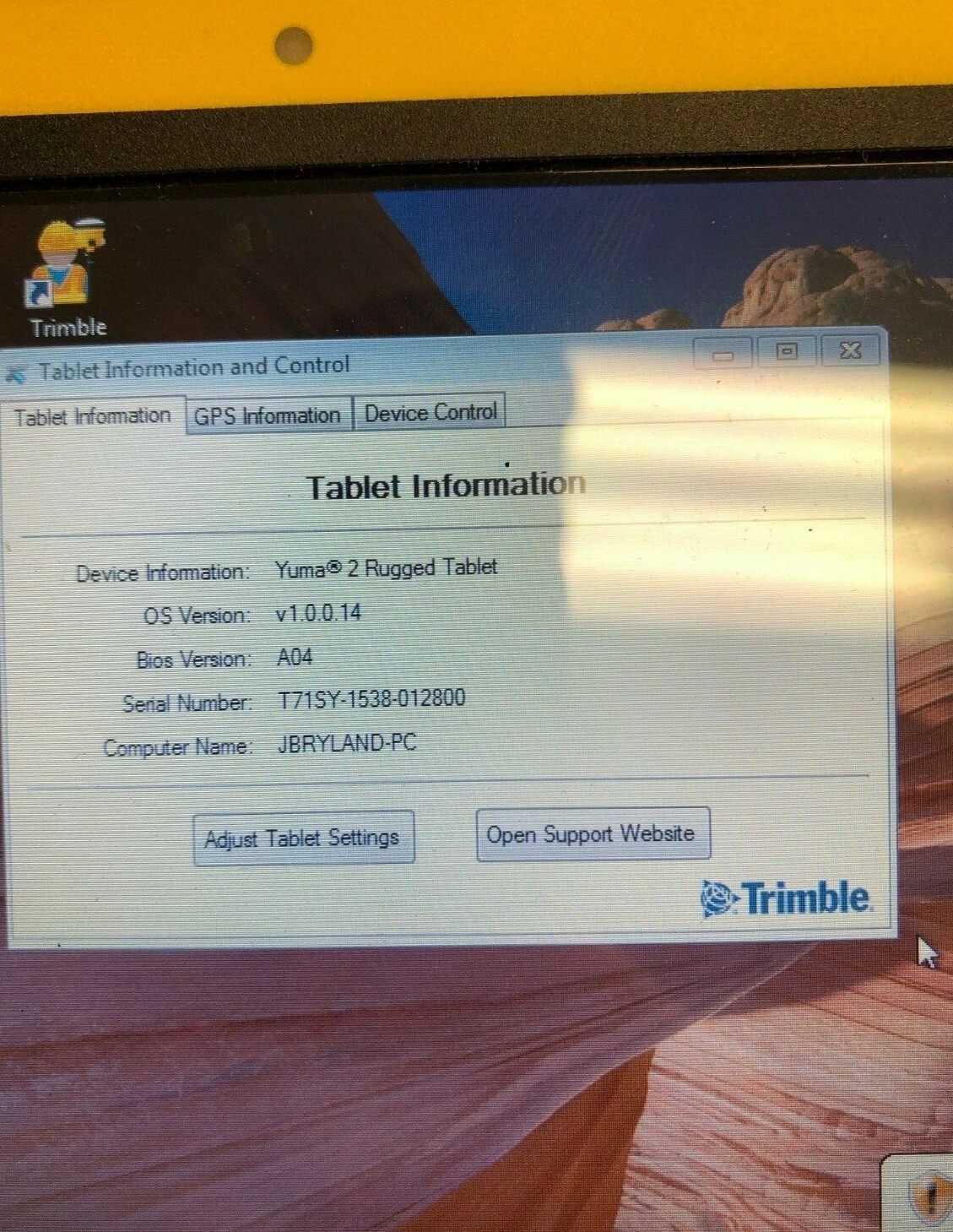TRIMBLE YUMA 2 RUGGED DATA COLLECTOR