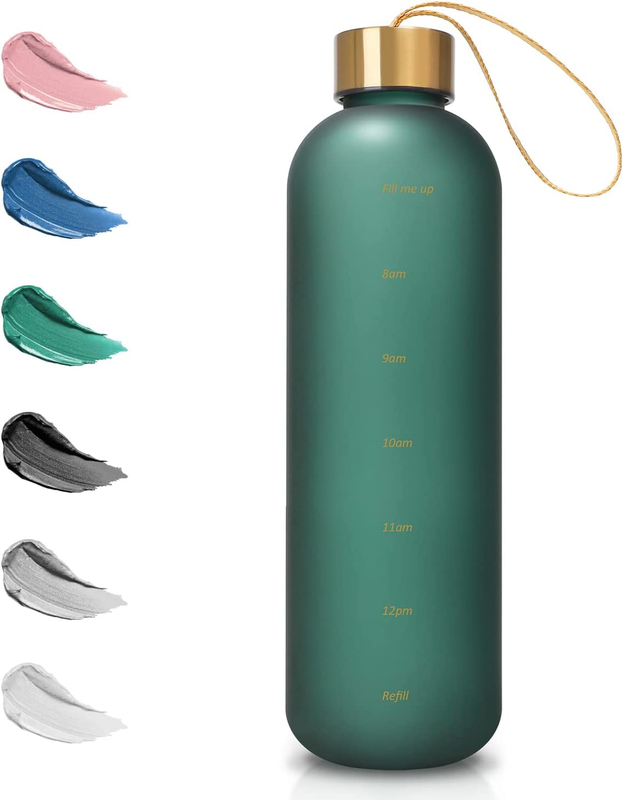 With Times To Drink - Reusable Motivational Water Bottl