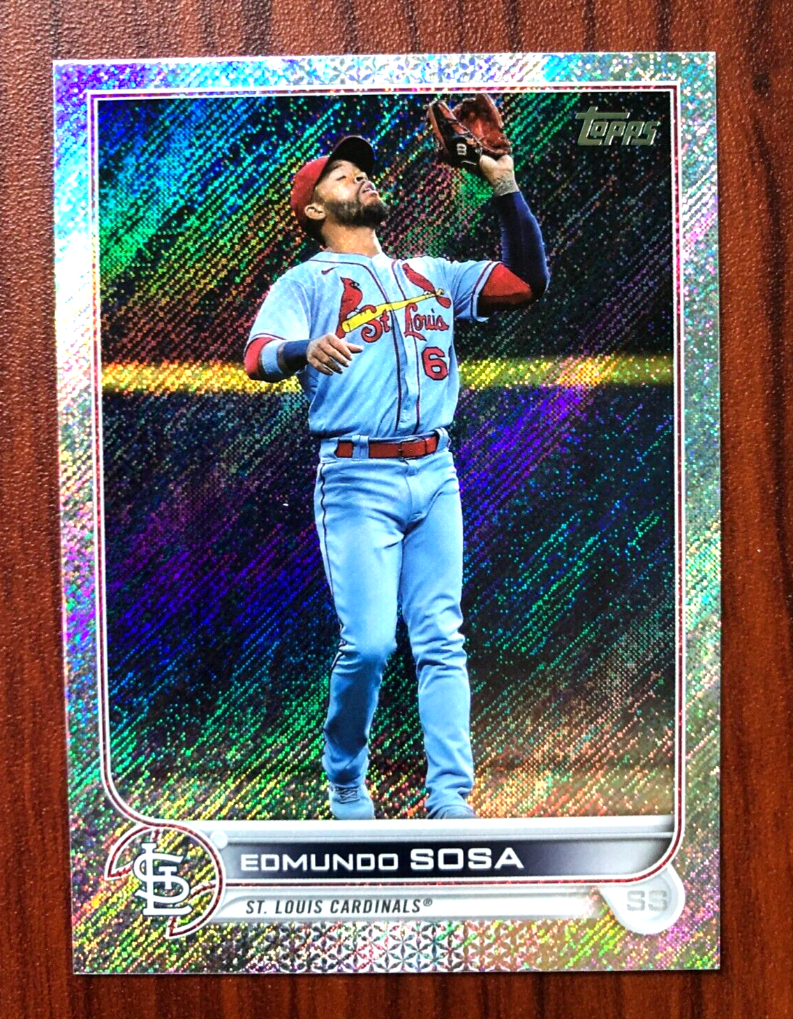 2022 Topps EDMUNDO SOSA #565 Sparkle Foil Board CARDINALS SP
