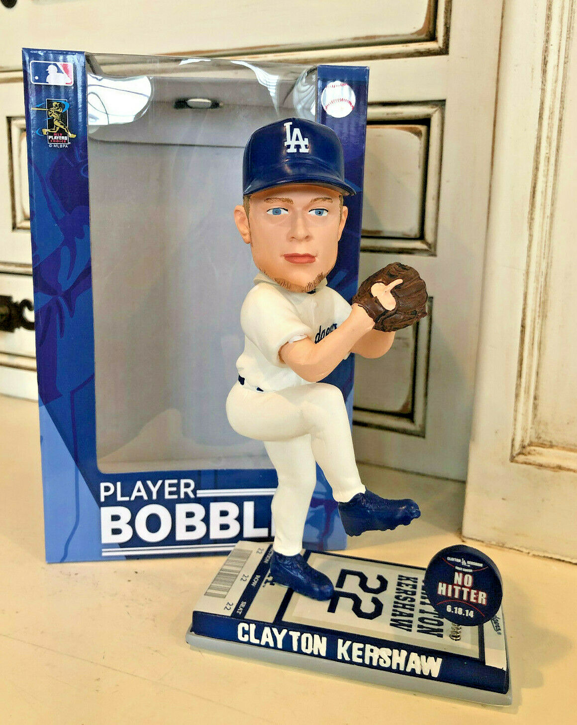 Clayton Kershaw 2014 No Hitter LOGO BOBBLE Ticket Base FOCO