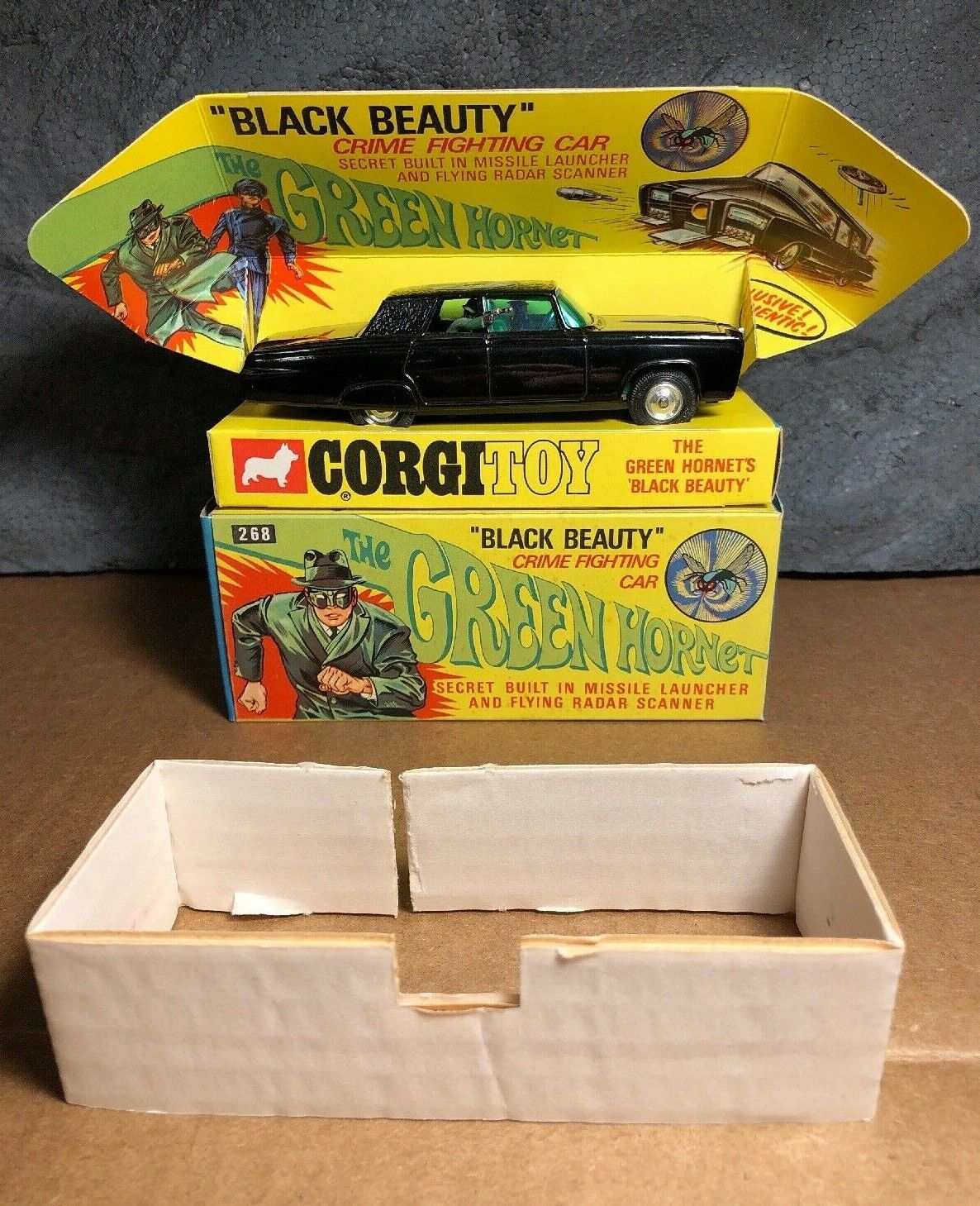 Original Vintage Corgi Toy | The Green Hornet | #268 | Black Original Vintage Corgi Toy | The Green Hornet | #268 | Black
