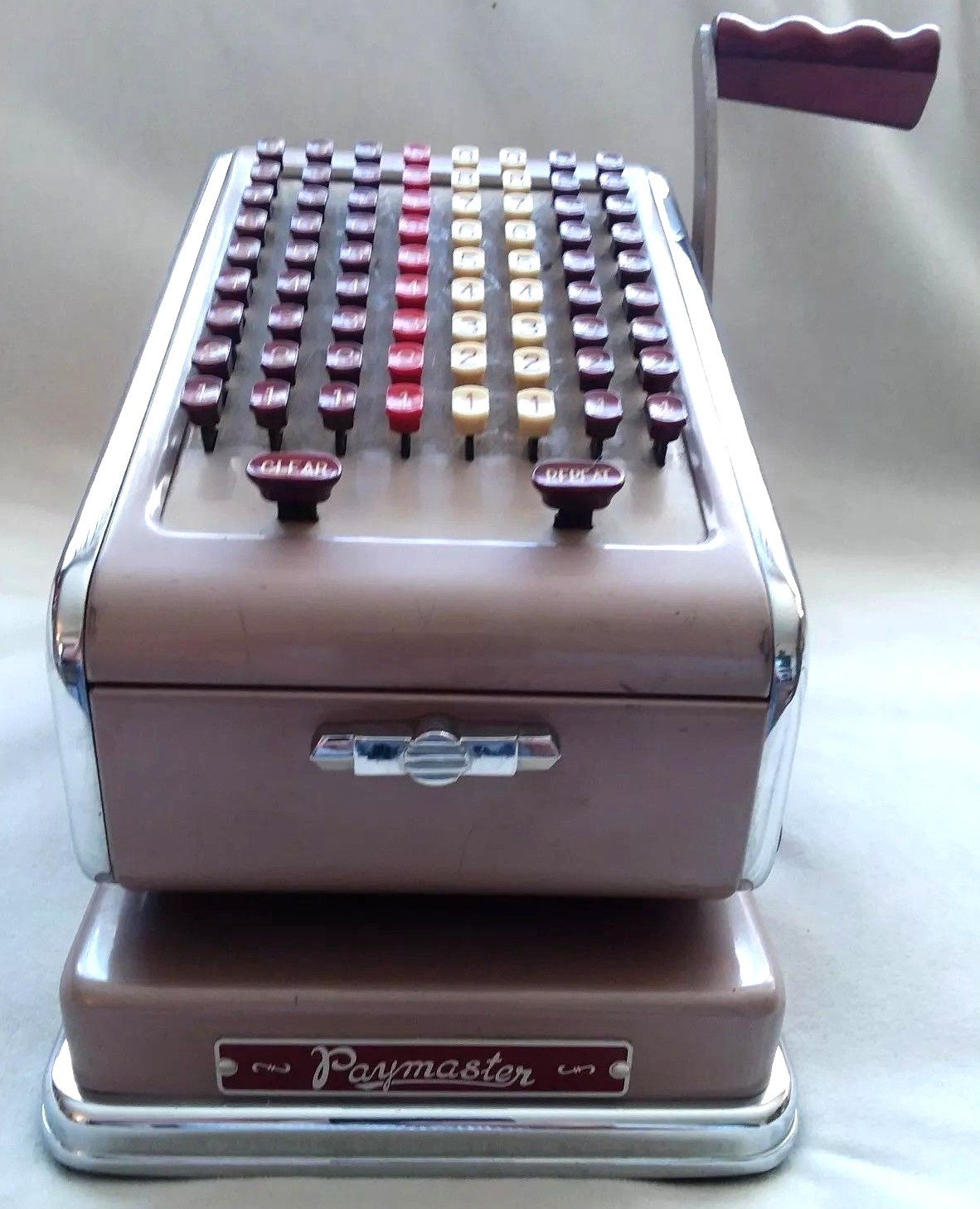 Antique Vintage Paymaster Series 700 Check Writer with Key