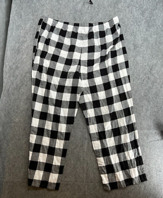 Sonoma Sleepwear Pants Mens Size NWOT 3X Black White Buffalo Plaid Sleep Lounge