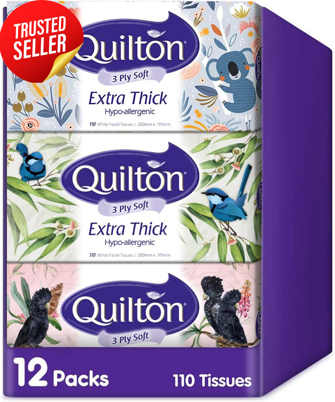 Facial Tissue 3-Ply Extra Thick 12 Boxes