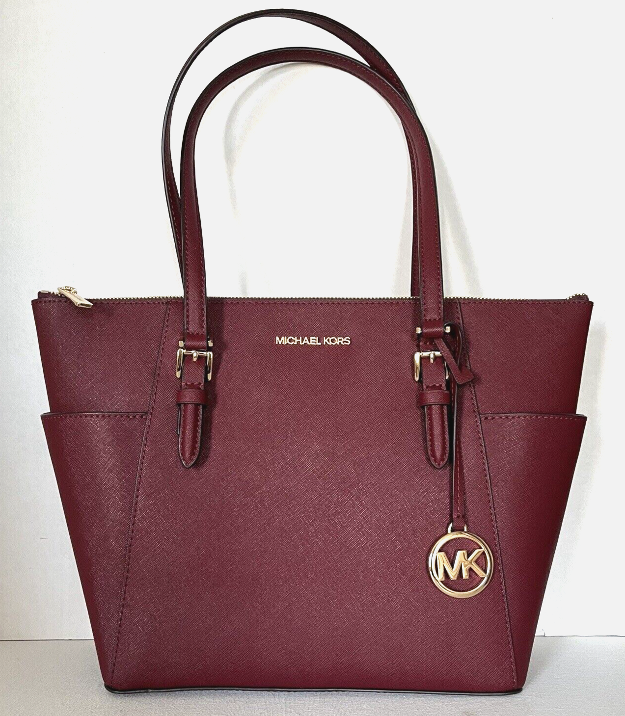 New Michael Kors Charlotte Large Shoulder Tote Saffiano