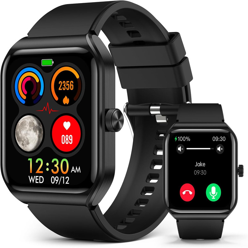 Smart Watch for Men Women with SOS Emergency Alert, 1.91"
