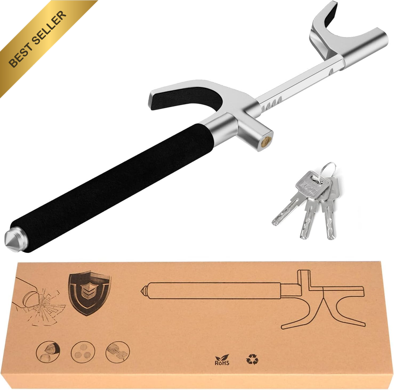 Anti-Theft Steering Wheel Lock, Retractable Car Anti-Theft Lock, Universal Adjus