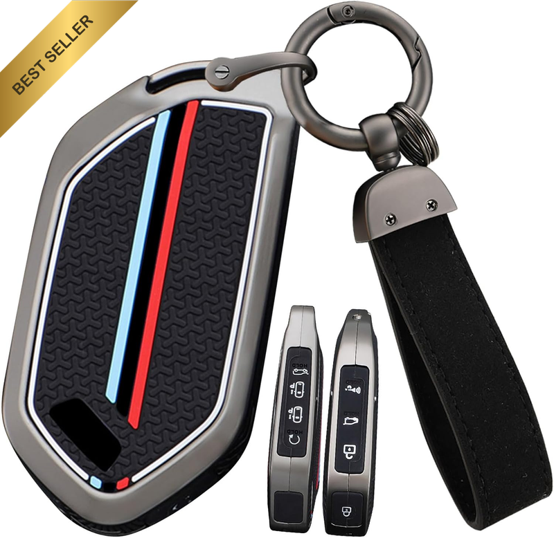 Alloy Car Key Fob Cover Fit for Kia Telluride EV9 2023 2024 Picanto GT Line Sore