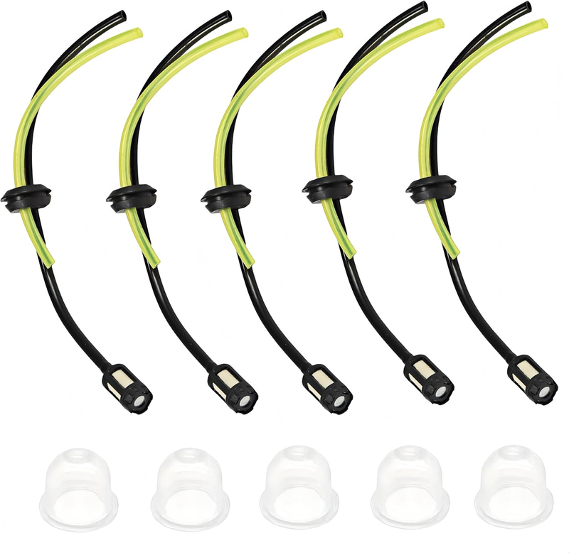 Fuel Tank Grommet Kit 5 Pack 2 Hole Filter Primer Bulb for Honda GX120 GX160